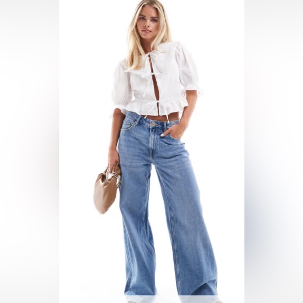 Berksha Petite Slouchy Dad Jeans